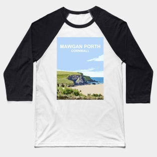 Mawgan Porth, Cornwall. Cornish gift. Kernow landscape Baseball T-Shirt